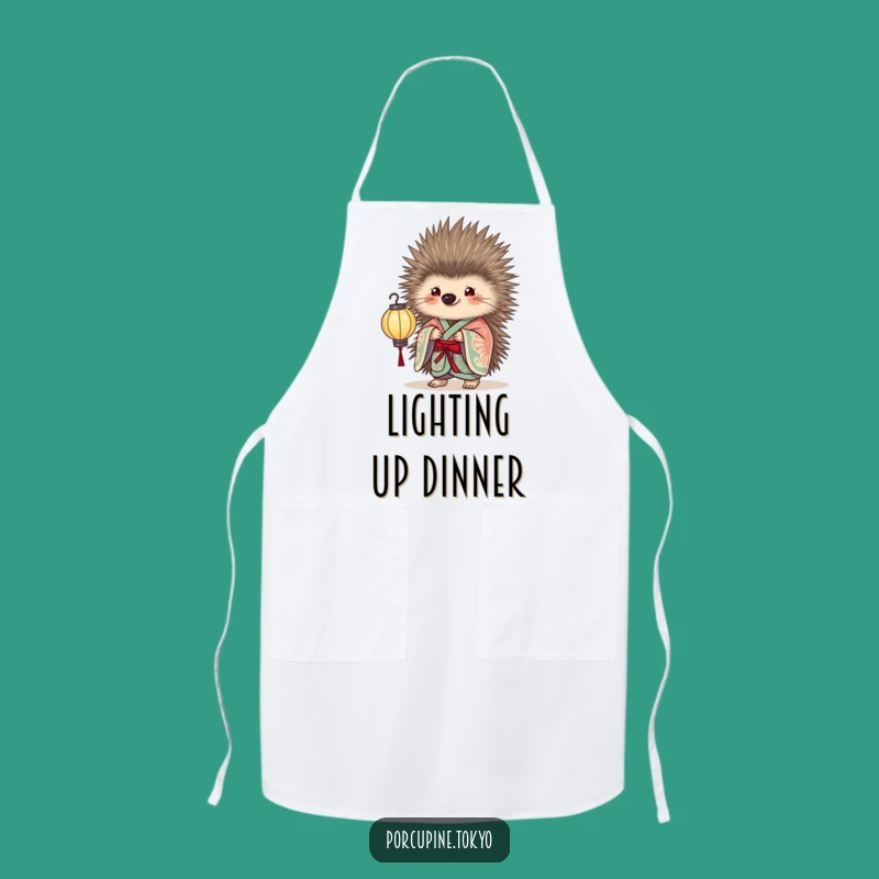 Funny Porcupine Lantern Apron: Elegant Cooking, a Hilarious Illuminating Gift
