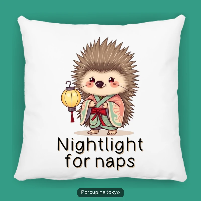 Funny Porcupine Lantern Pillow: Cozy Light, a Hilarious Elegance Gift