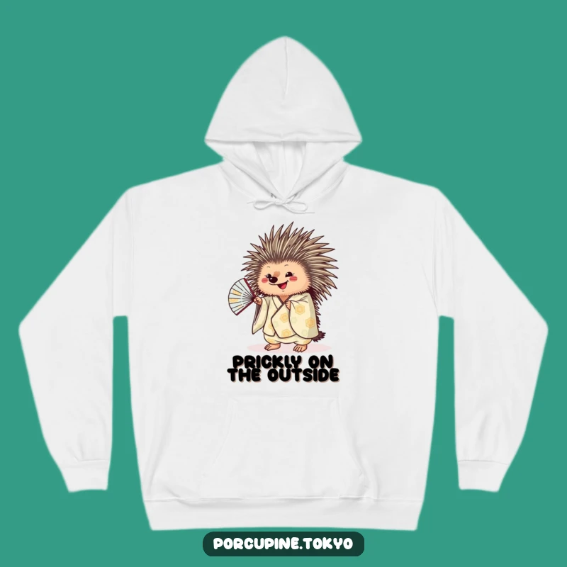 Funny Porcupine Hoodie: Cozy Kimono Fan Sweatshirt, Hilarious Gift Idea