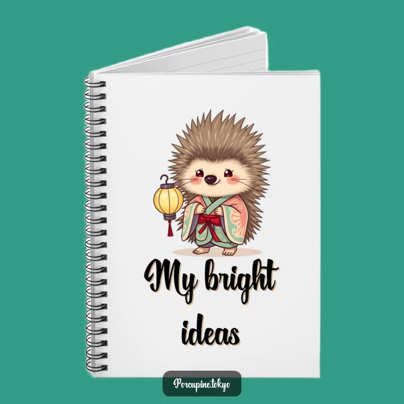 Funny Porcupine Lantern Notebook: Elegant Ideas, Hilarious Illuminating Journaling